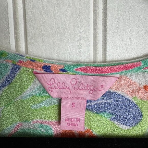 Lilly Pulitzer Harlow Tunic Dress Multicolor, Short Sleeve small J29 - Picture 7 of 9